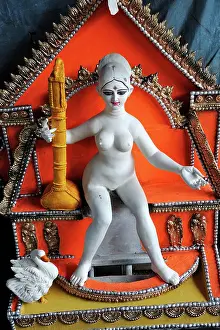 Gods Prints: Devi saraswati goddess of learning Copyright: xDebasishxBanerjee/DinodiaxPhotox