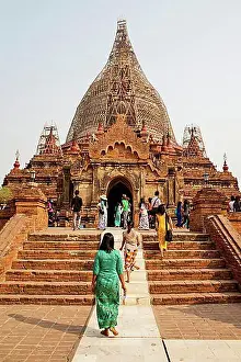 Brick Prints: Dhammayazika brick pagoda, terracotta tiles with scenes from the Jataka