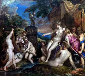 Culture Prints: Diana and Callisto, by Titian, 1556-1559
