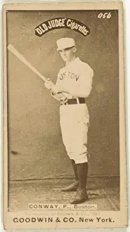 Boston Prints: Dick Conway, Boston Beaneaters, baseball card portrait