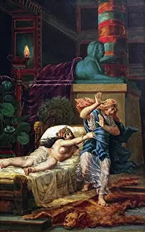 Alter Prints: Die Frau von Potiphar, Potifar