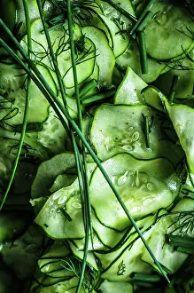 Salad Prints: Dill and chive cucumber salad