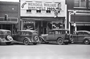 Out Door Prints: Diner on Main Street, Aberdeen South Dakota