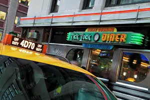 Taxi Prints: Diner in Midtown Manhattan, New York City