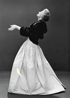 1955 Prints: Dior's tiny evening jacket is in that most fabulous of all furs - mink