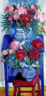 Petals Prints: Diptyque aux Pivoines et aux Lys I Diptych with Peonies and Lilies I 2006 Isy Ochoa (b)