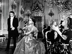 Movies Prints: Dirk Bogarde, Capucine, on-set of the Film