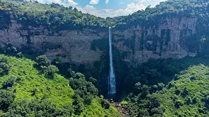 Pure Prints: Ditinn waterfall, Fouta Djallon, Guinea Conakry, West Africa, Africa