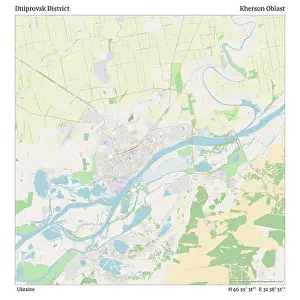 Streets Prints: Dniprovsk District, Ukraine, Kherson Oblast