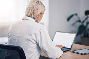 Advice Prints: Doctor, hands and arms crossed for patient consultation in clinic or hospital support