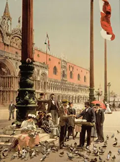 Out Door Prints: Doge's Palace and Columns of St