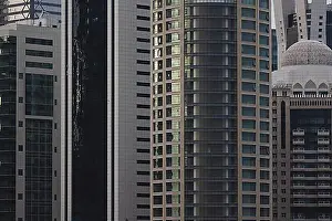 Urban Environment Prints: Doha skyline, 16.05.2023. Doha, Qatar, Asia