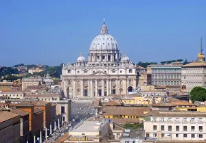 Basilica Prints: The dome of St. Peter's Basilica in the Vatican City