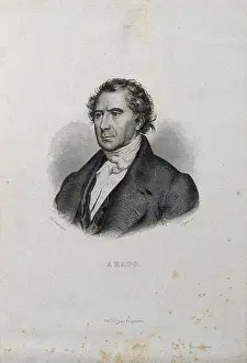 Francois Prints: Dominique François Arago. Line engraving by J. Caron after A. Scheffer