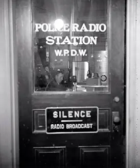 Front door of Police Radio Station circa 1938