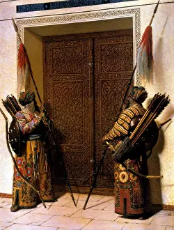 Doors Prints: Doors to the mausoleum of Tamerlaine 1872 by Vasily Vasilyevich Vereshchagin (1842 - 1904)