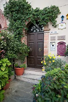 Entrances Prints: Doorway, Montefalco, Umbria, Italy, Europe, PublicGround, Europe