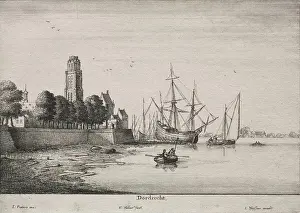 Bohemian Prints: Dordrecht. Wenceslaus Hollar (Bohemian, 1607-1677). Etching;