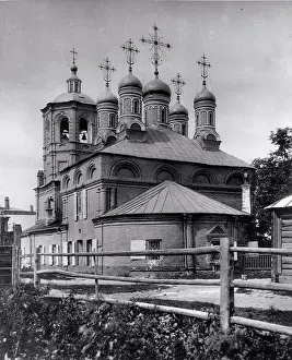 Moscow Prints: The Dormition Church on Putinki in Moscow by Scherer