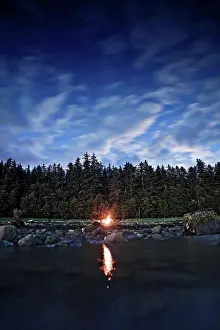 Juneau Prints: Douglas is an island that is connected to Juneau Alaska by a single bridge