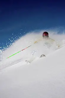 Gender Prints: Downhill skier in the backcountry of Alyeska Resort, Southcentral Alaska, Winter