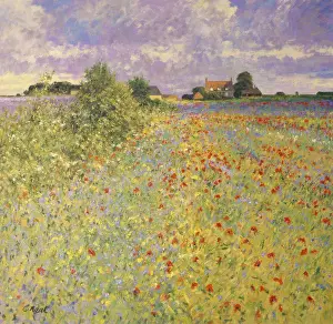 Downs Farm, Batsford, Gloucestershire 1994 Charles Neal (b.1951/British) Oil on canvas