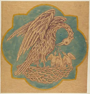 Architectural Subject Prints: Drawing Cope Decoration Painted Wall George Edmund Street