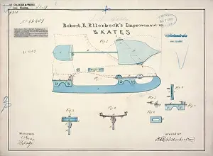 Skate Prints: Drawing of Improvement in Skates