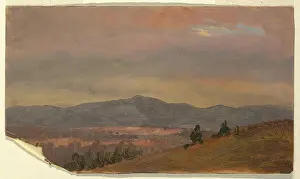 Drawing, Looking Toward Distant Hills