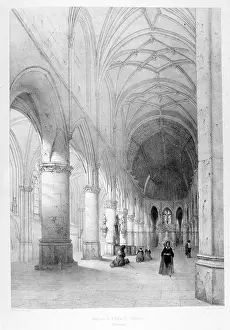 Gothic Prints: Drawing of the Saint-Pierre-Saint-Paul