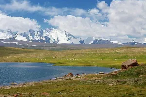 Mountain Chain Prints: Dream Lake and Kizil-Asker glacier