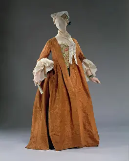 Textile Prints: Dress 1735-40 French This open robe