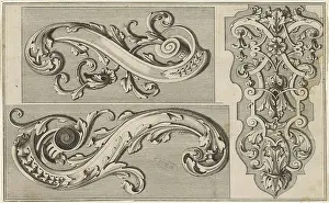 Laub Prints: Drie Arabesken; Voorbelden van Bladsoorten; Thorough statement under different kind Laub Werck
