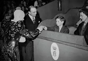 1948 Prints: Duchess Of Kent And Children Meet The Circus Clown -- Percy Huxter