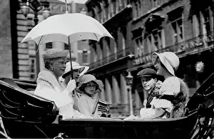 1937 Prints: Duchess of York and Members of the Royal Family -- Left to Right: Queen Mary