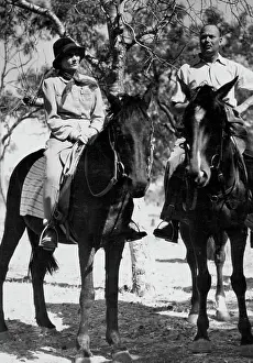 1945 Prints: Duke of Gloucester's tour Royal party were supplied with excellent horses