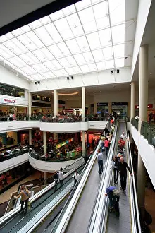 Architectural Prints: Dundrum, Dublin, Ireland; Shopping centre