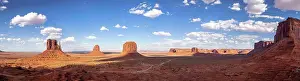 Composite Prints: Dusk panoramic at Monument Valley in northern Arizona
