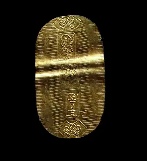 Korean Prints: Dutch East India Company coin. Gold Koban coin