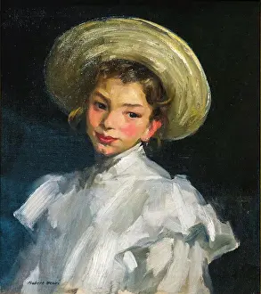 Oil Painting Prints: Dutch Girl in White 1907 Oil on canvas Robert Henri; American 1865-1929
