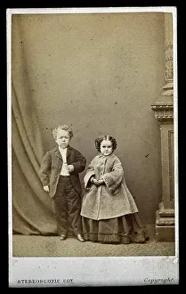 February Prints: Two dwarfs: Minnie Warren and Commodore Nutt