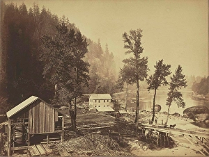 1916 Prints: Eagle Creek, Columbia River; Carleton Watkins