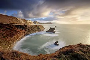 Dorset Prints: Early morning light at Mupe Bay