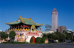 Monuments Prints: East Gate, Largest Gate from 19th Century City Wall, Taipei, Taiwan