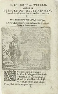 Prints: Two Eastern dressed men look at the zodiac sign of Sagittarius