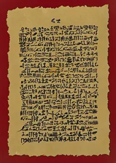 Medical Prints: Ebers papyrus. ca. 1500 BC. Ancient Egypt