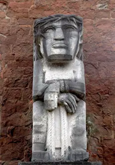 Trial Prints: Ecce Homo 1935, sculpture in the ruins of Coventry cathedral