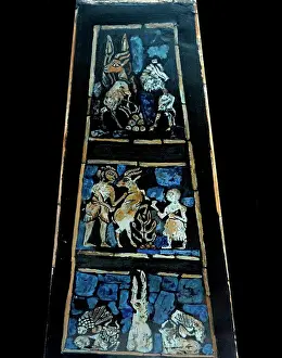 Cemetery Prints: Detail from the edge of the Standard of Ur