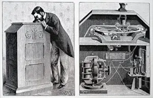 Audience Prints: Edison's kinetoscope. From La Nature, 1887, Paris