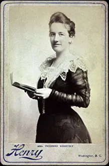 1900s Prints: Edith Roosevelt (1861-1948), First Lady of the United States 1901-1909 as Wife of U